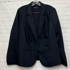 Lane Bryant Black Single Button Blazer